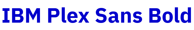 IBM Plex Sans Bold fuente